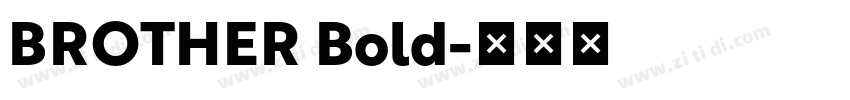 BROTHER Bold字体转换 BROTHER Bold字体转换